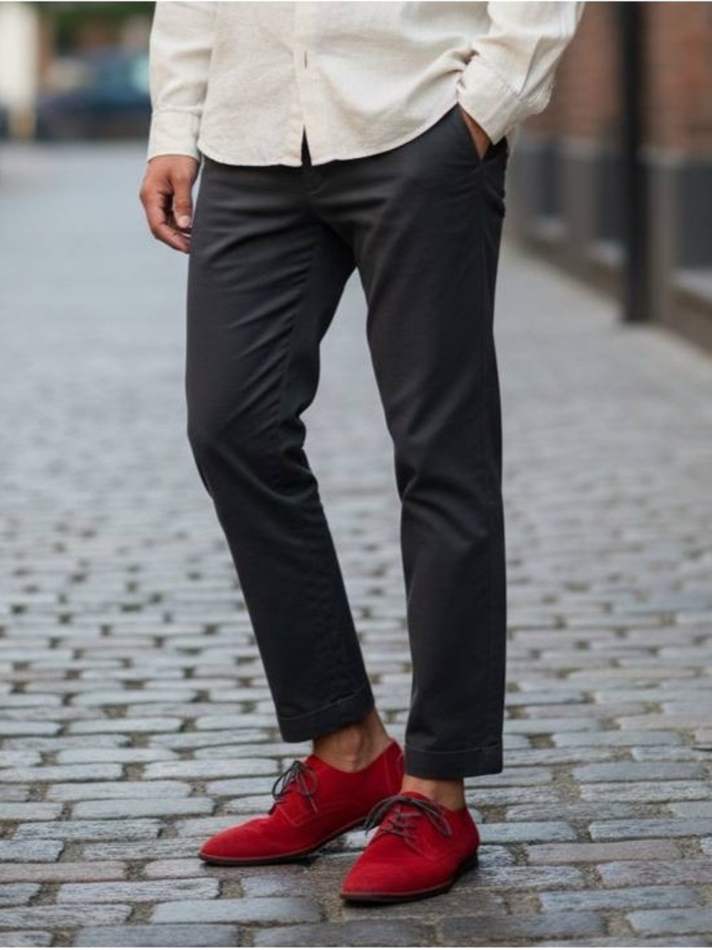 Men's red shoes